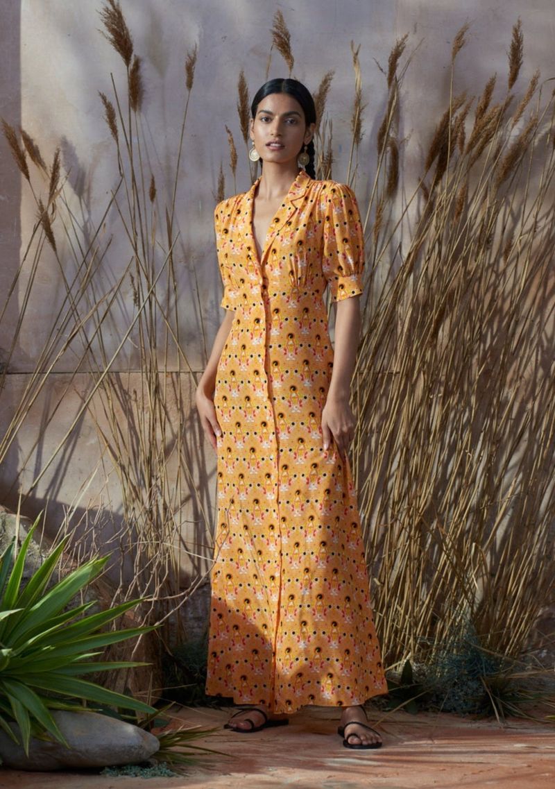 The Serene Sunburst Dress