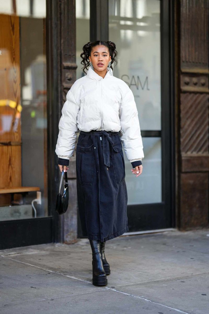 Midi Skirt + Chunky Boots