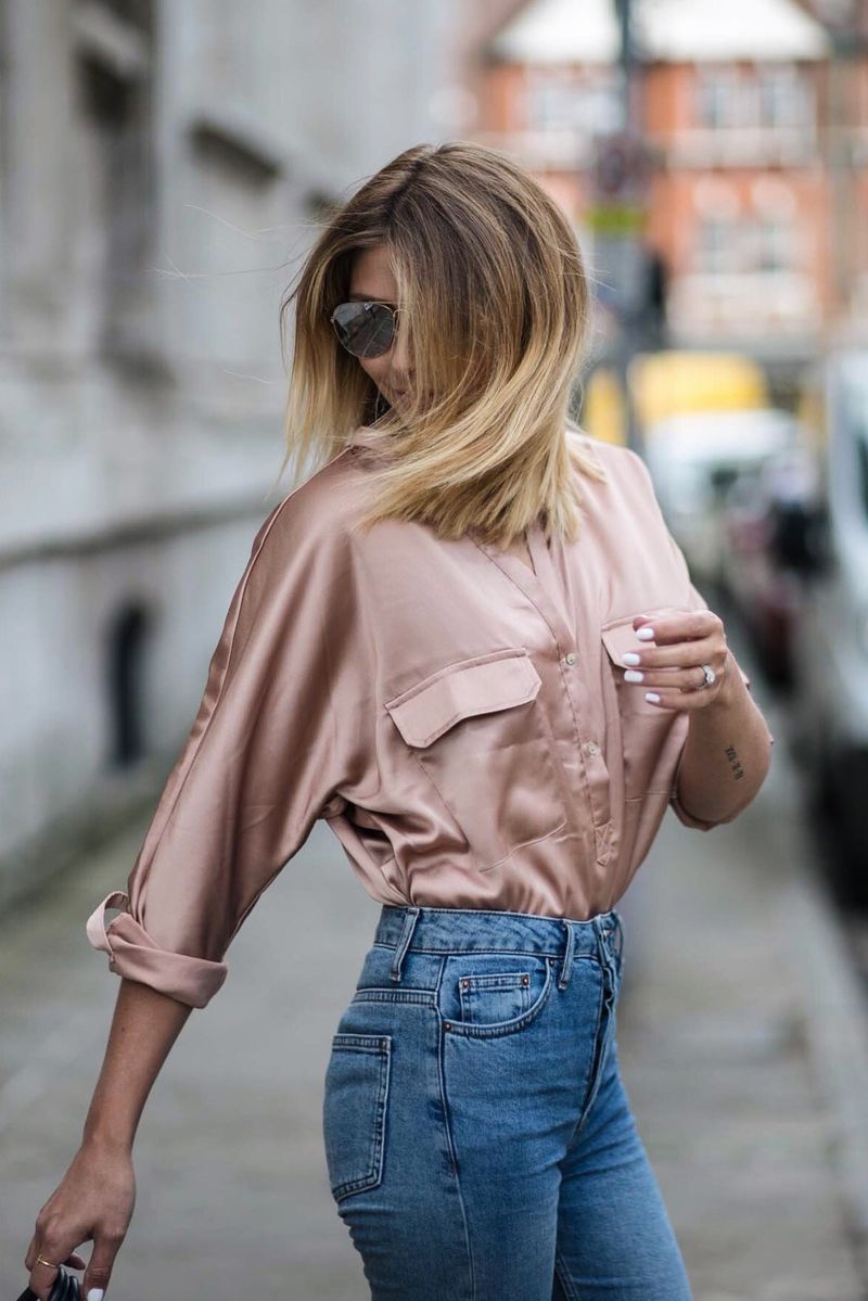 The Elegant Silk Blouse Pairing