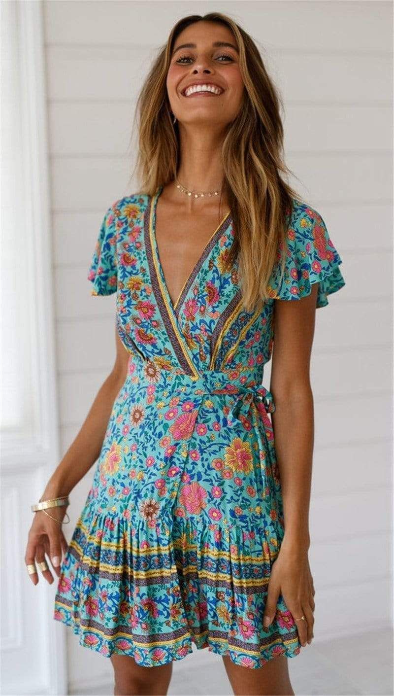 The Vibrant Wrap Dress