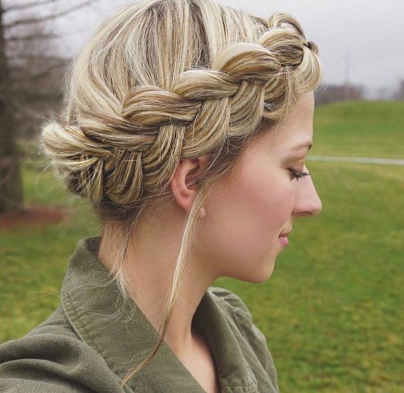 The Textured Crown Braid