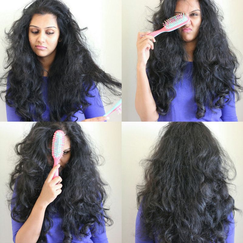 Brushing Dry Curls