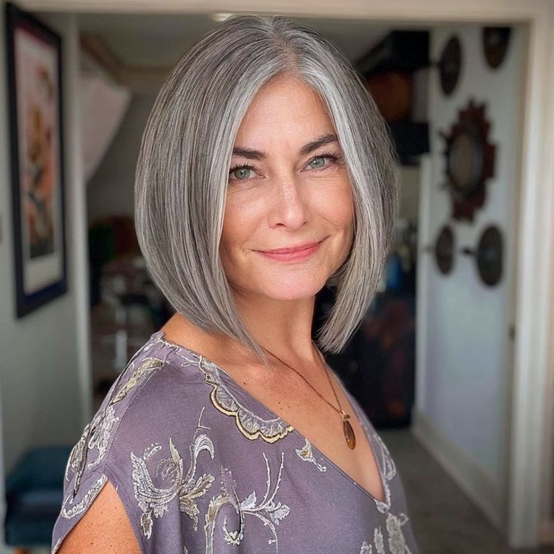 The Sleek Side-Parted Bob