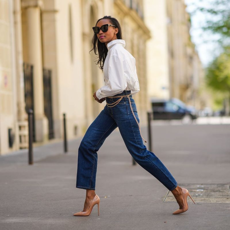 Well-Fitted Straight-Leg Jeans