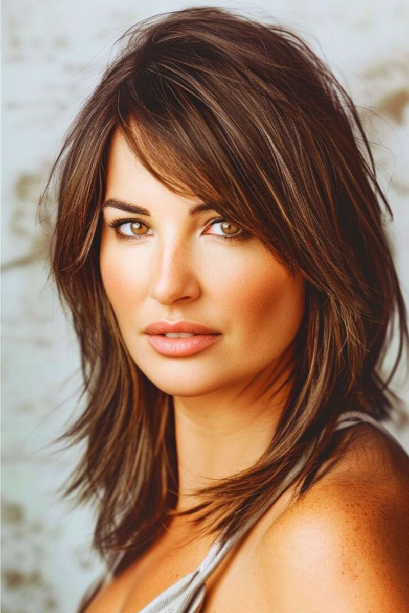 Stiff Side Bangs
