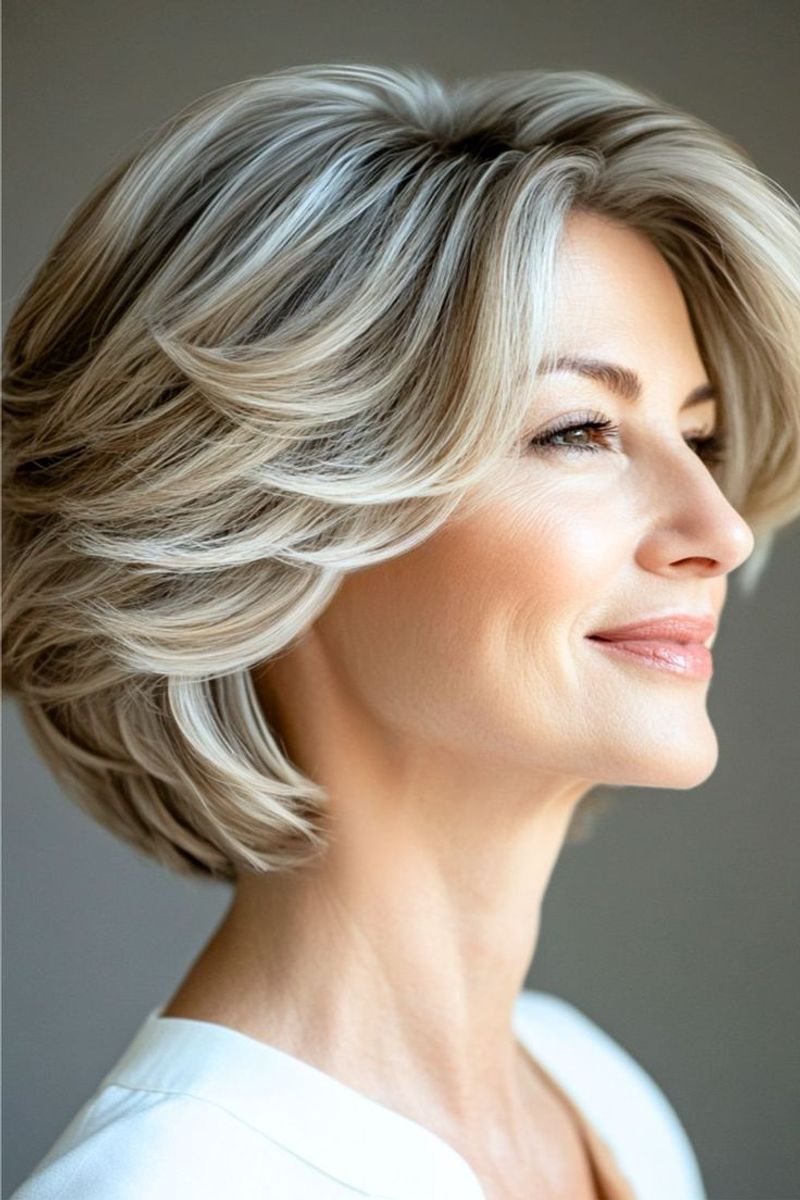 The Flirty Feathered Bob