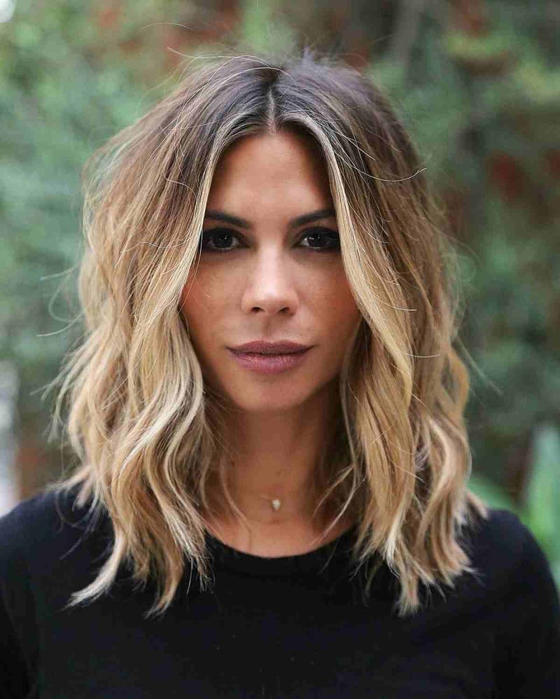 The Tousled Lob with Razored Ends