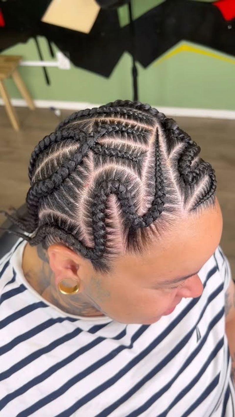 La parte artistica a zig zag