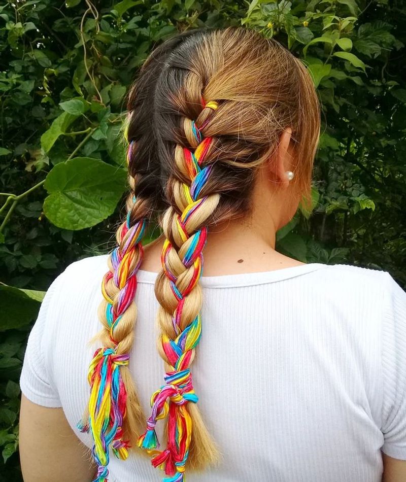 The Rainbow Ribbon Braid