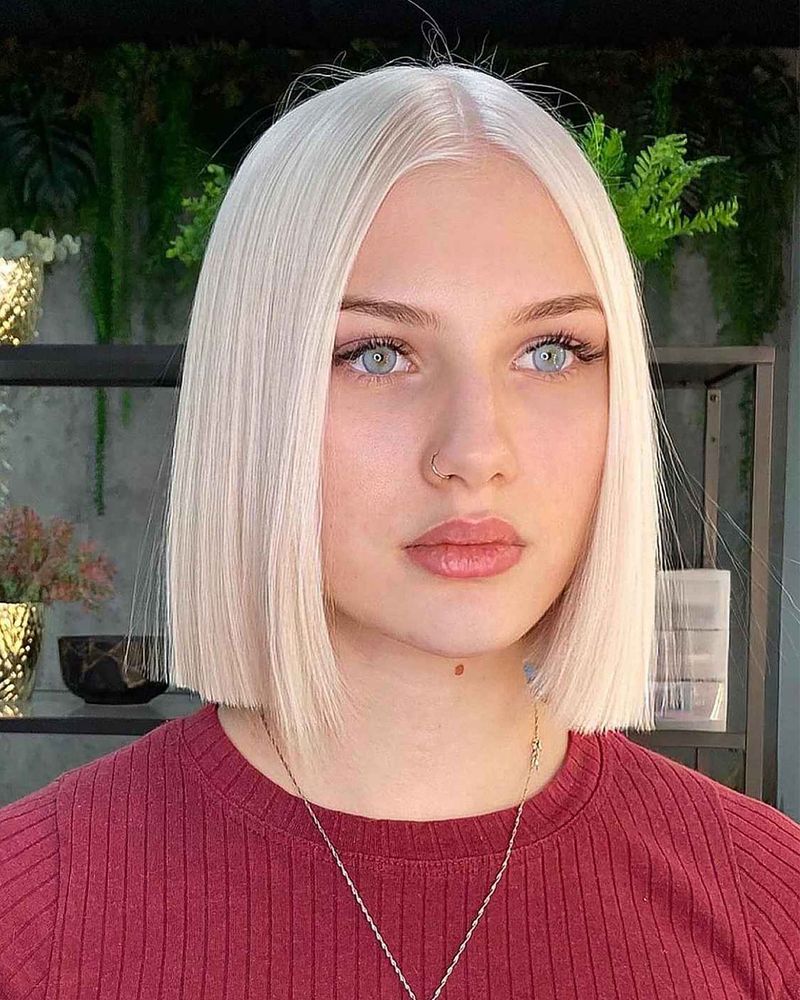 Blunt, One-Length Bob
