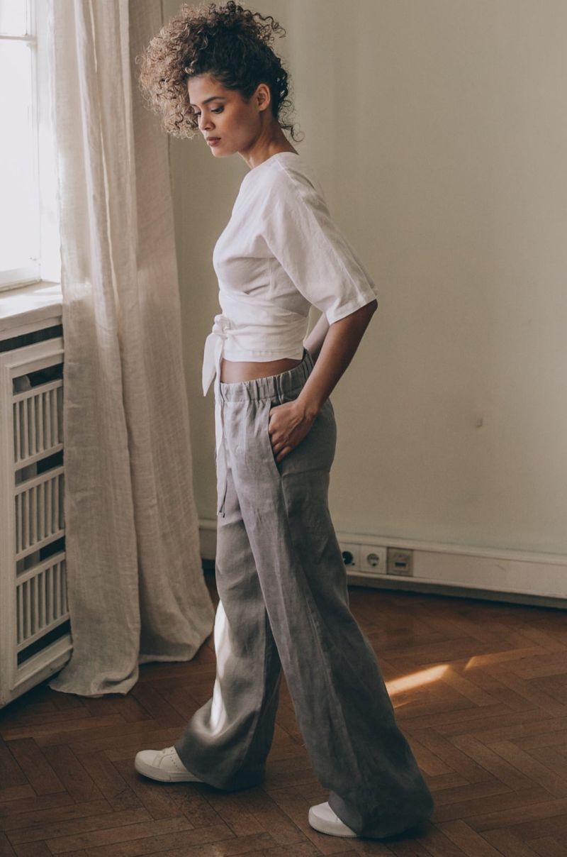 Drawstring Linen Trousers