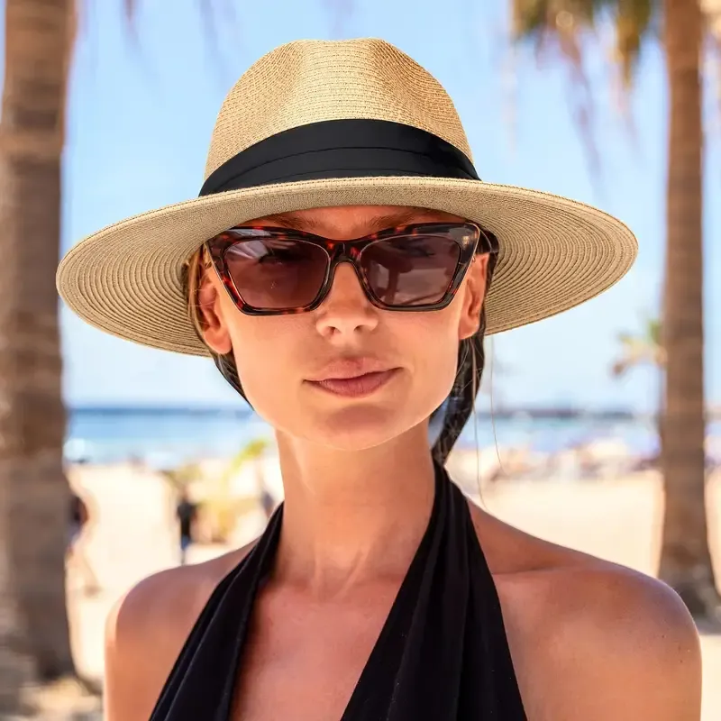 Straw Fedora Hat