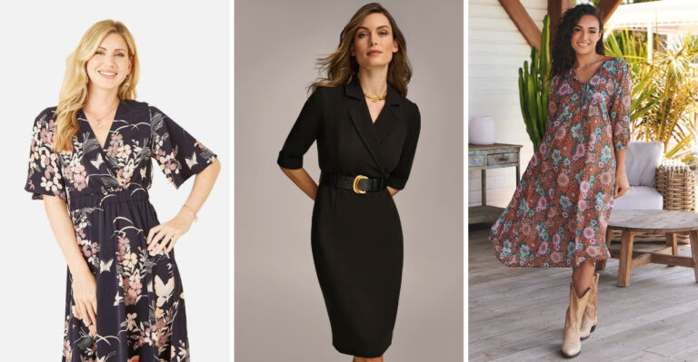 These 15 Wrap Dresses Look Great On Women Over 50