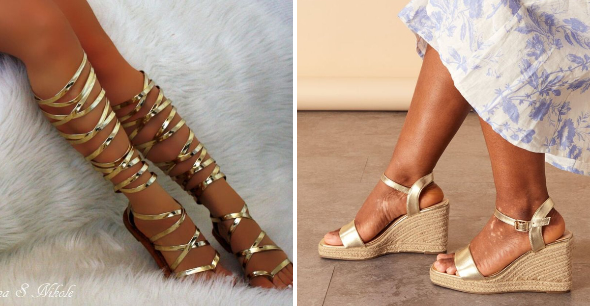 These 17 Stylish Gold Sandals Hit Different on Tanned Skin—Prepare to Wear Them Nonstop
