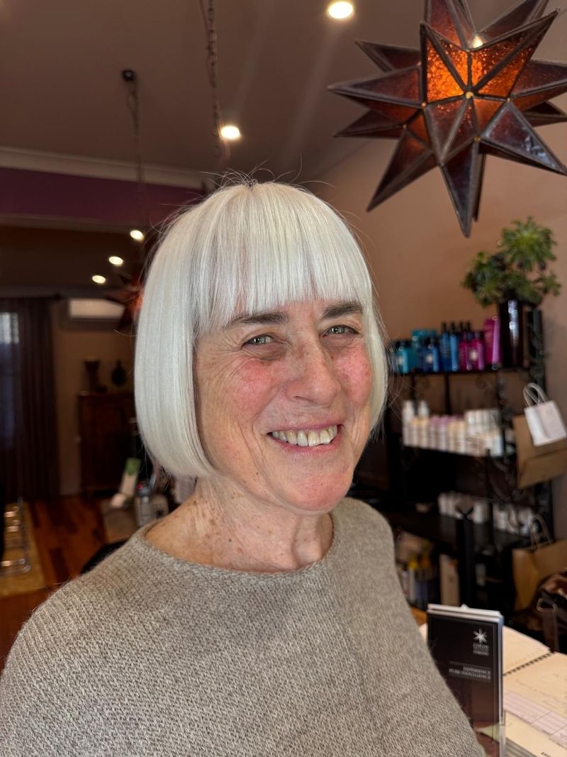 Fringed Bob with Bangs