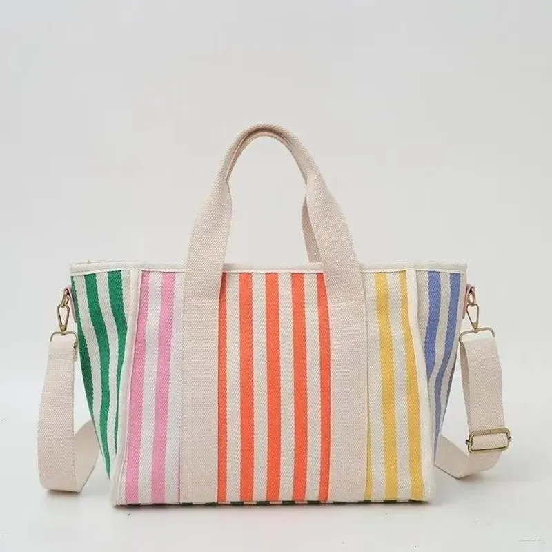 Statement Striped Handbag