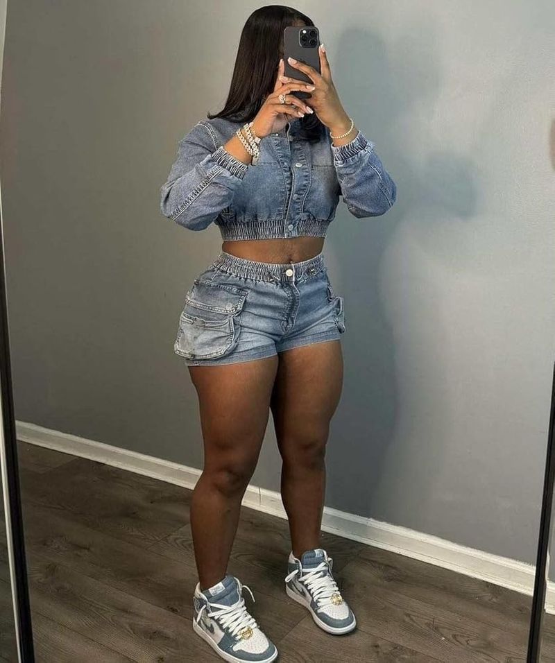 Denim-on-Denim Modern Twinset