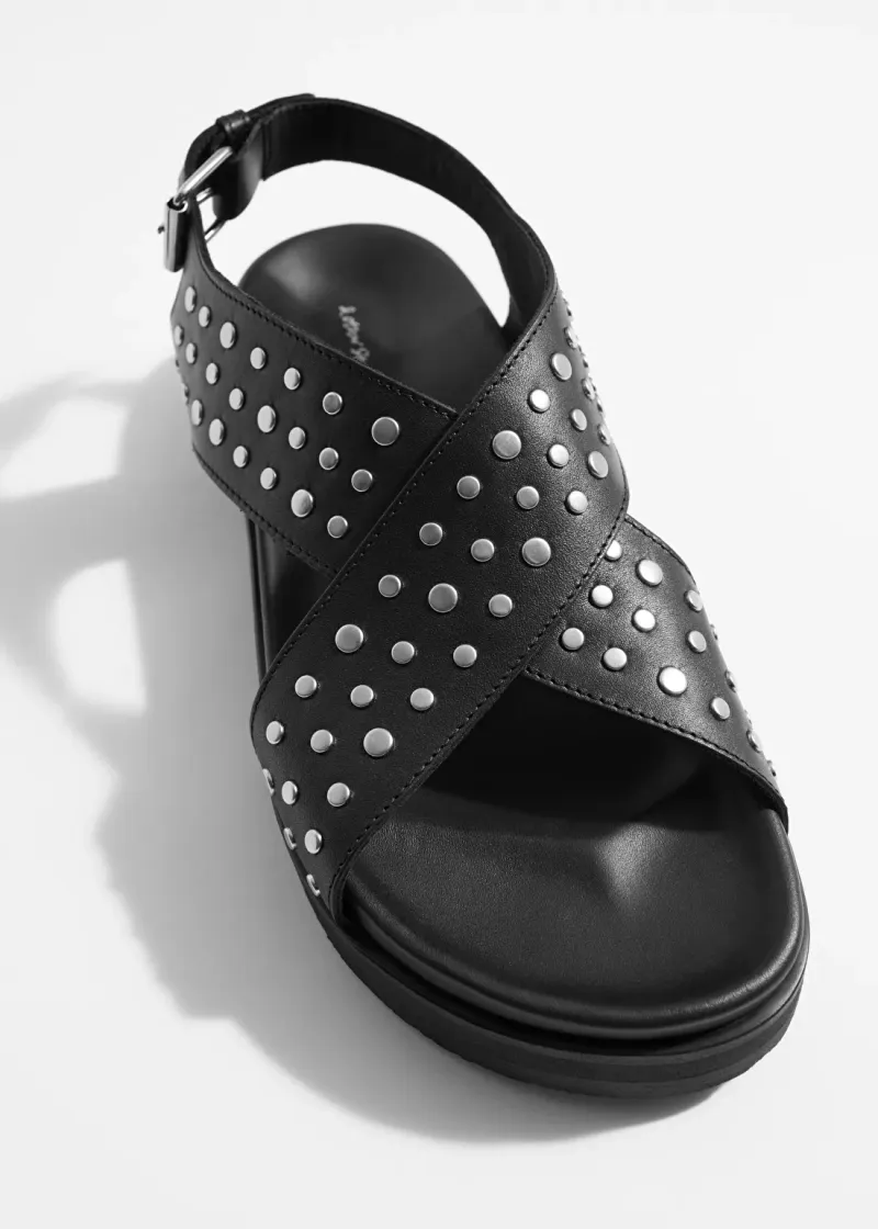 Studded Leather Sandals