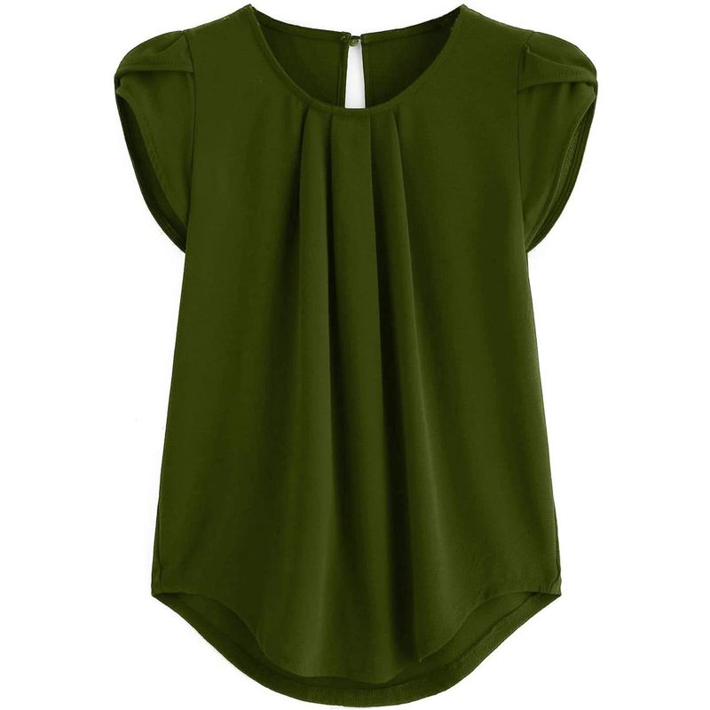 Keyhole-Back Blouse