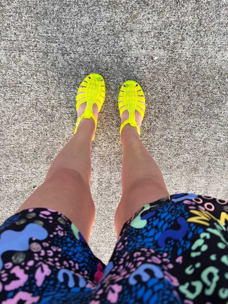 Neon Jelly Sandals