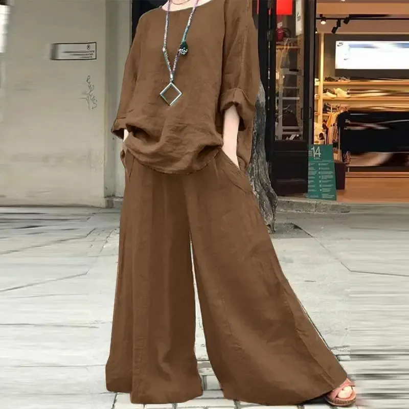 Linen Culottes With Matching Cropped Jacket