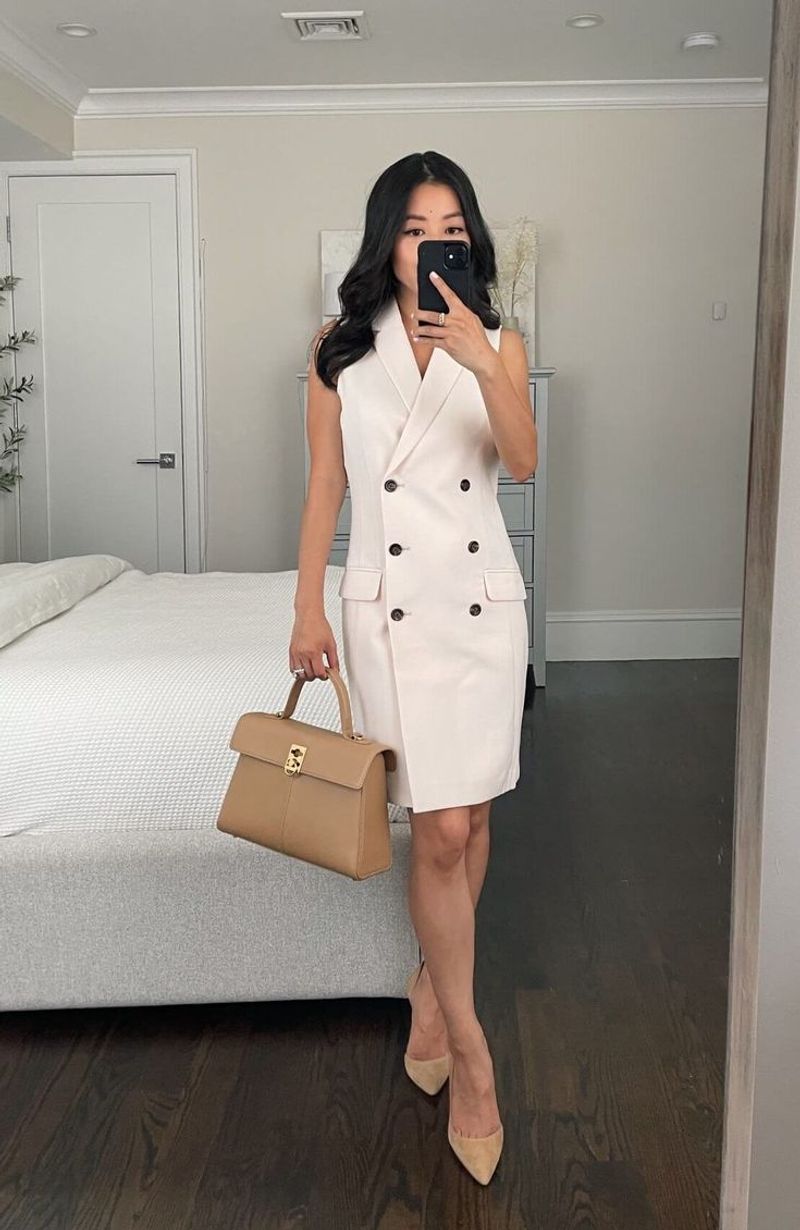 Sleeveless Blazer Dress