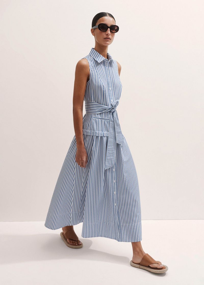 Seersucker Shirtdress