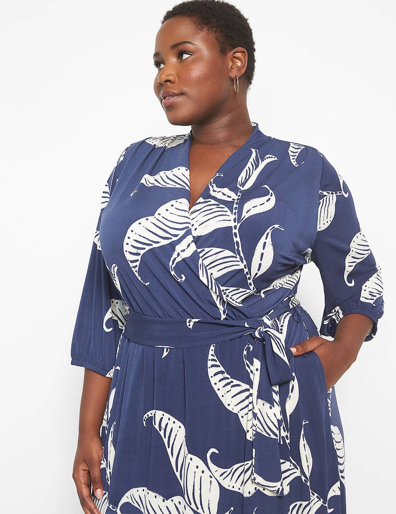 Jersey Faux Wrap Dresses