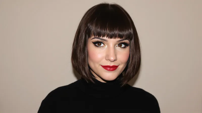 Blunt Bob with Baby Bangs