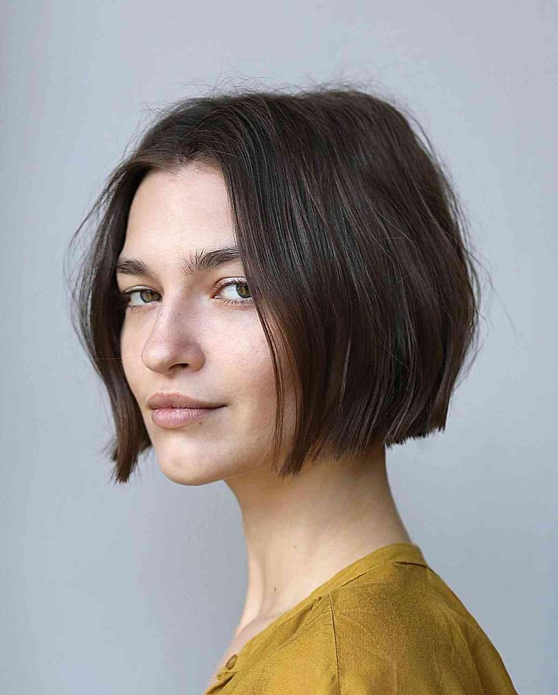 Chin-Length Bob with Micro Layers