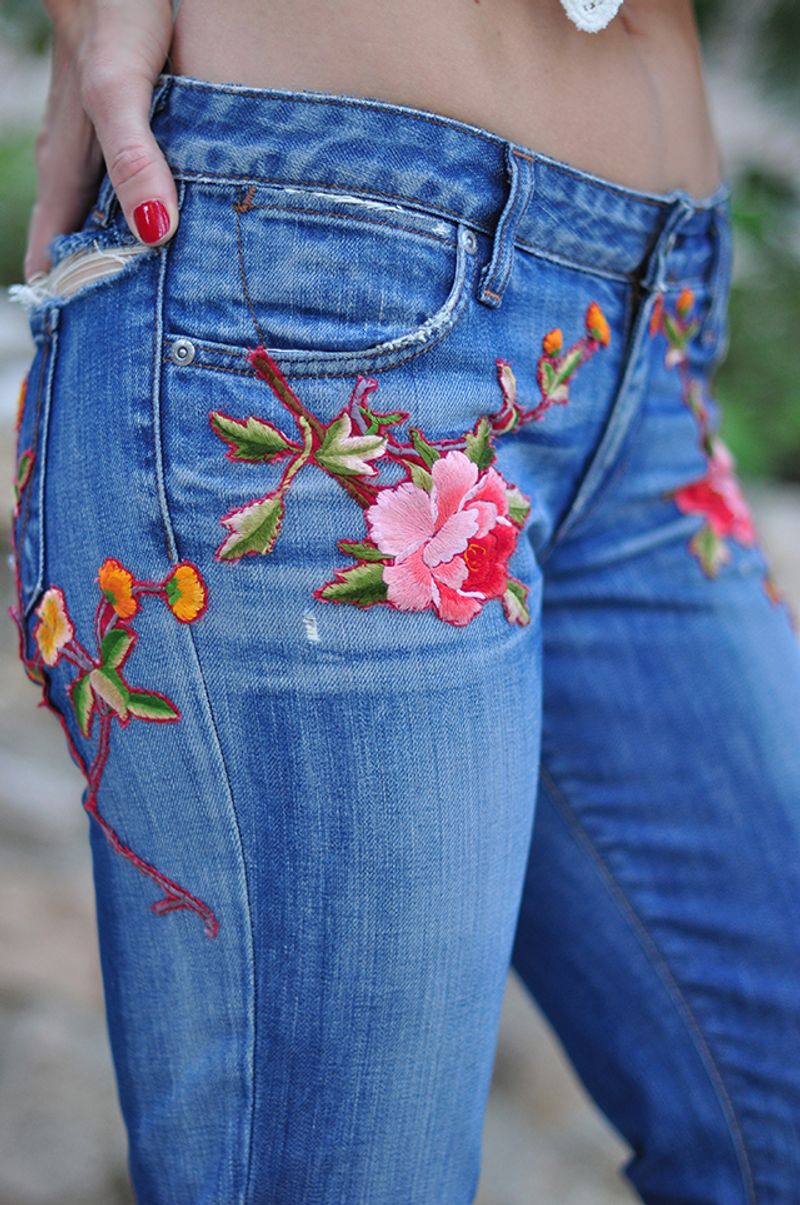 Embroidered Denim Details