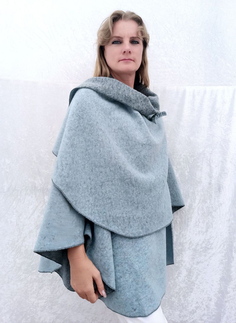 Reversible Wool Cape