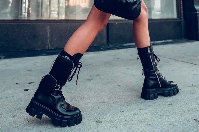 Lace-Up Combat Heels