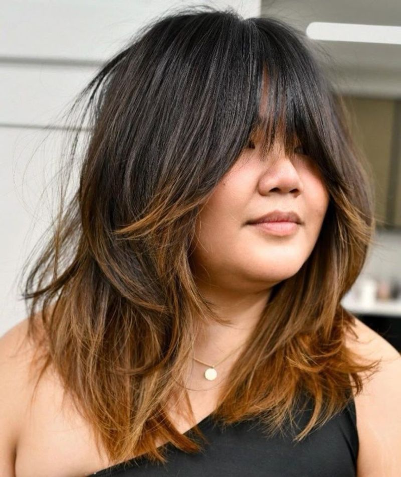 Heavy Curtain Bangs
