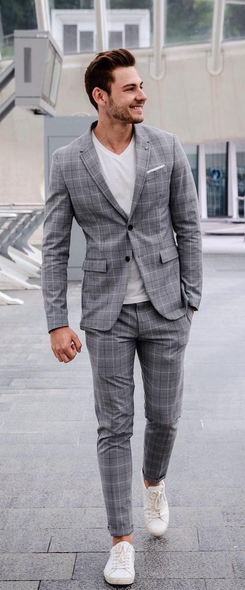 Sneakers with Suits