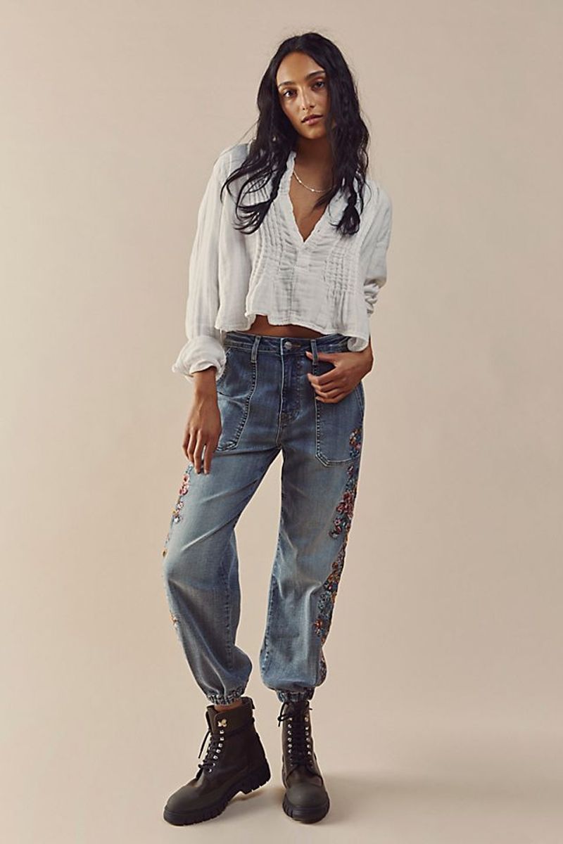 Free People Denim Jogger