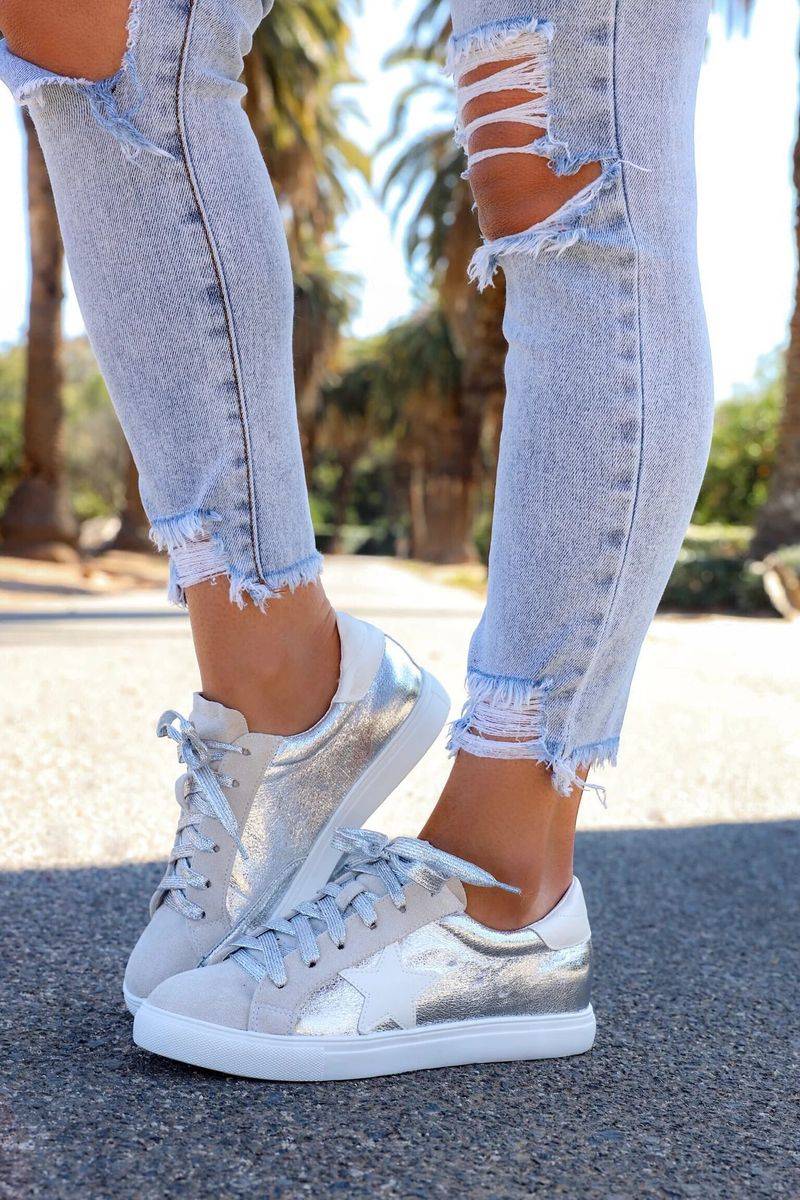 Metallic Sneakers