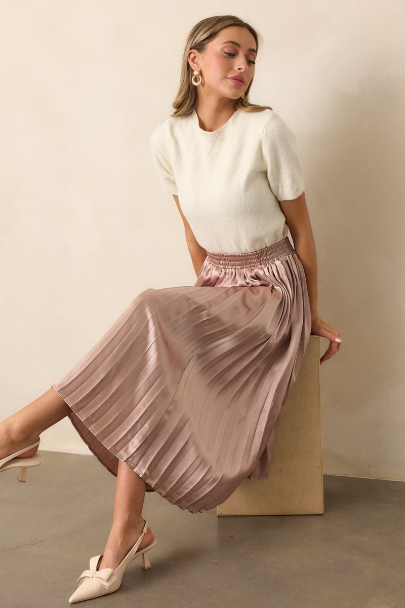 Pleated Midi Skirt