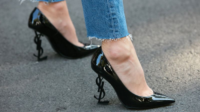 Sculptural Heel Sandals