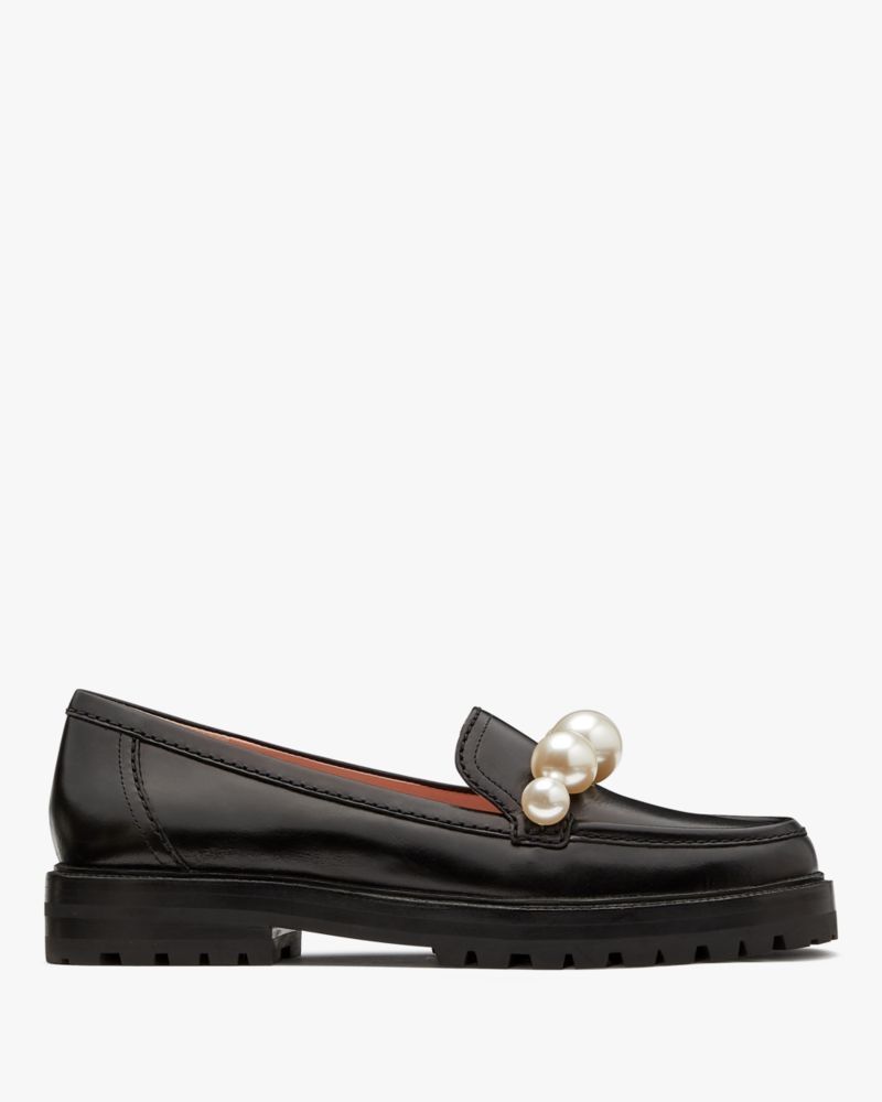 Pearl-Adorned Loafers