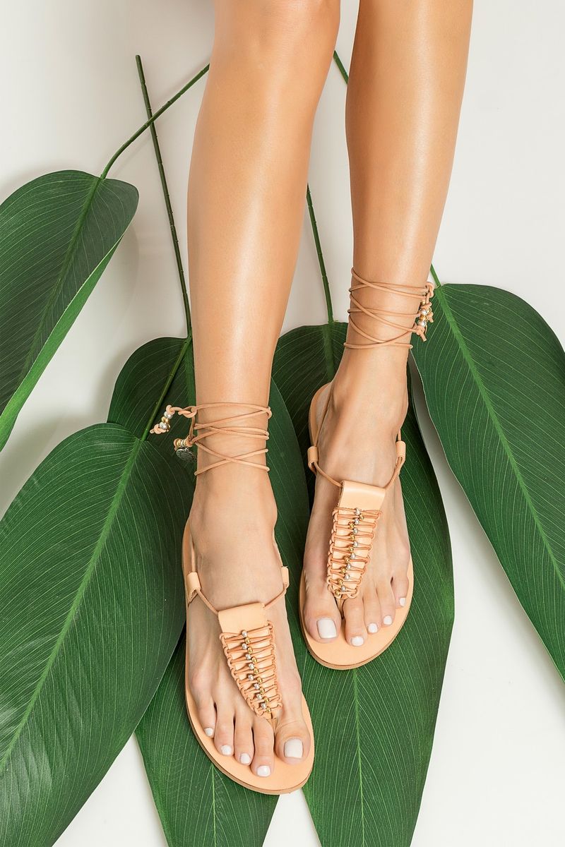 Macramé Wrap-Around Flats