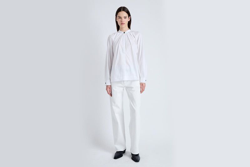 Fitted Blouse and Brogues