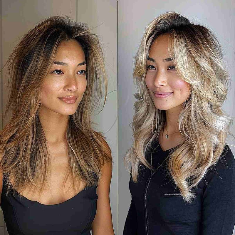 Elegant Feathered Curls