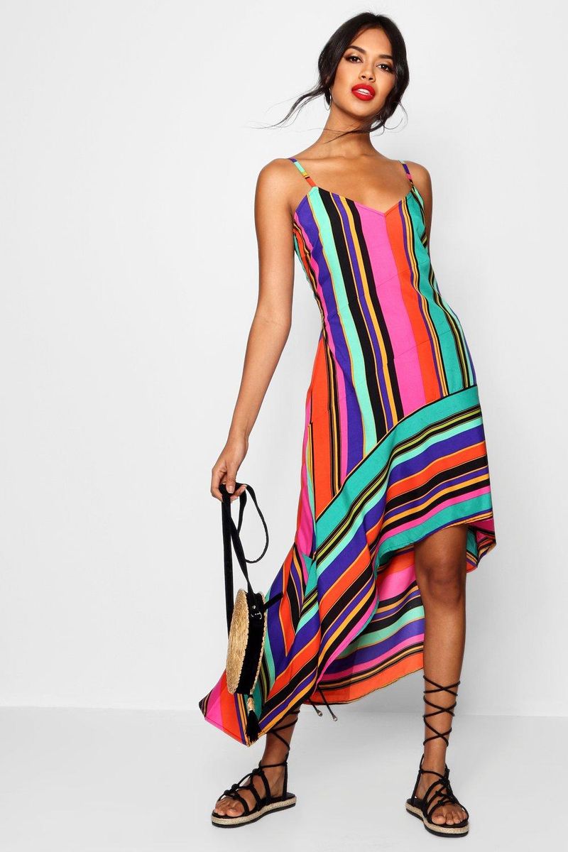 Bold Striped Maxi Dress