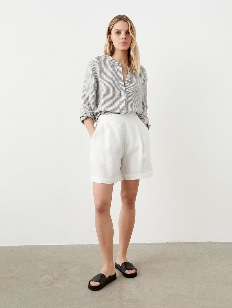 Pleated Walking Shorts