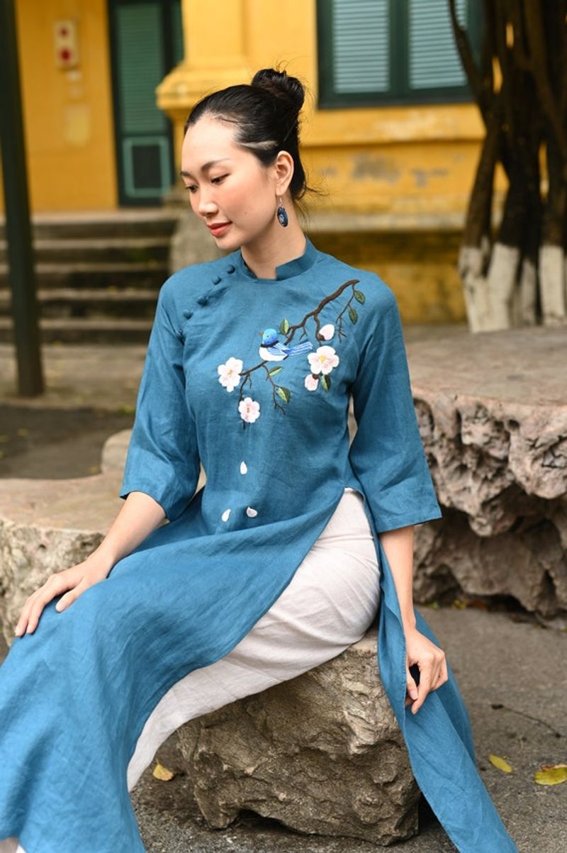 Embroidered Linen Tunic