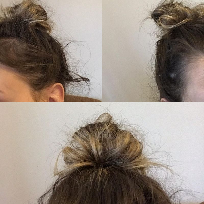 Chignon désordonné avec du volume