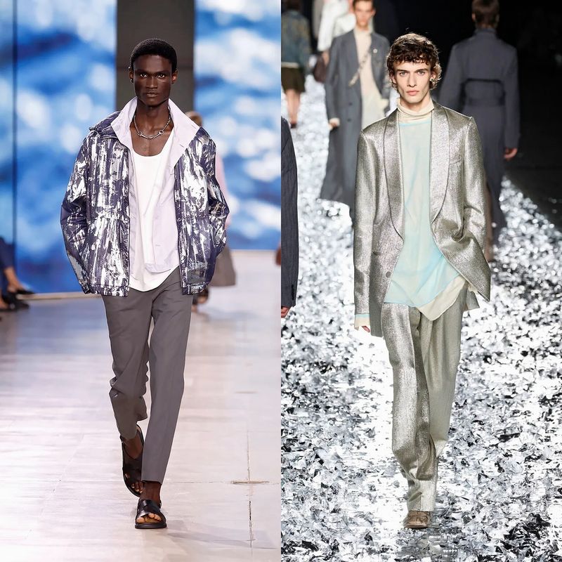 Crinkled Metallics