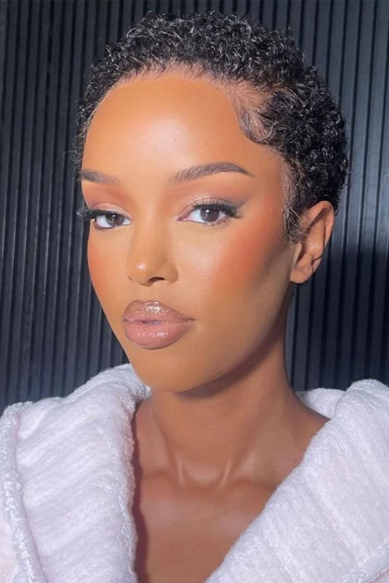 The Classic TWA with Defined Curls