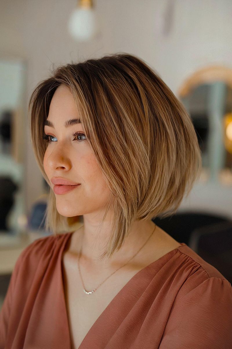 Graduated Bob With Wispy Ends